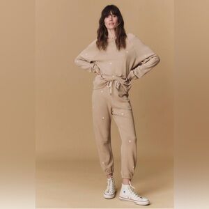 THE GREAT. THE SLOUCH SWEATSHIRT & THE STADIUM SWEATPANT, SIZE 1/S